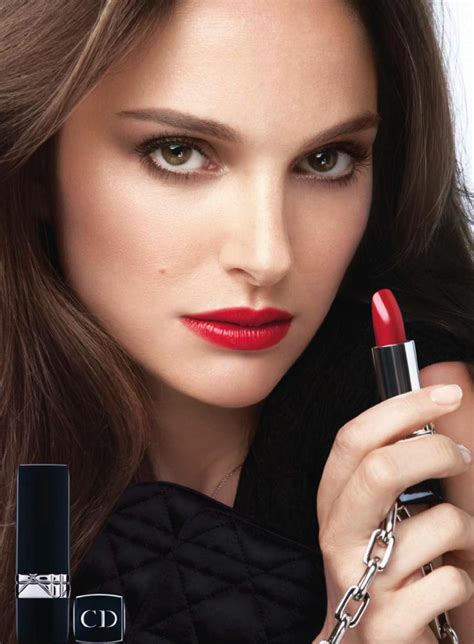 dior red lipstick natalie portman